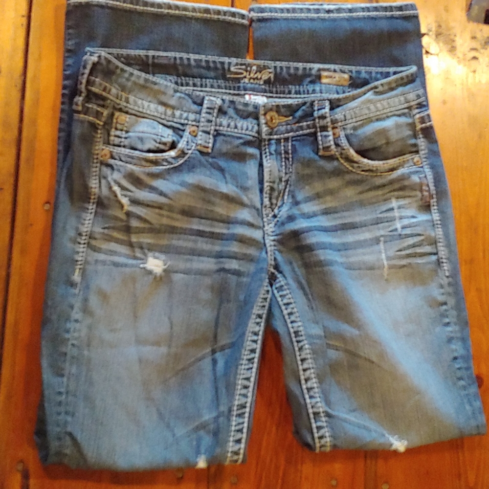 Silver jeans